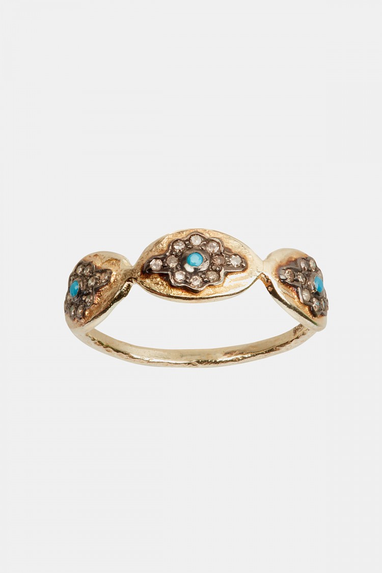 Folk turquoise Ring